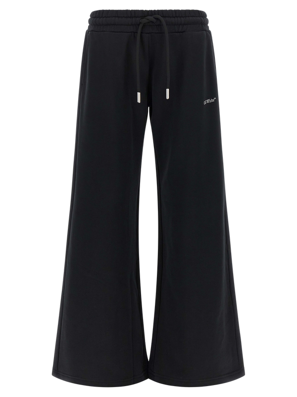 Off-White Cotton joggers in black
