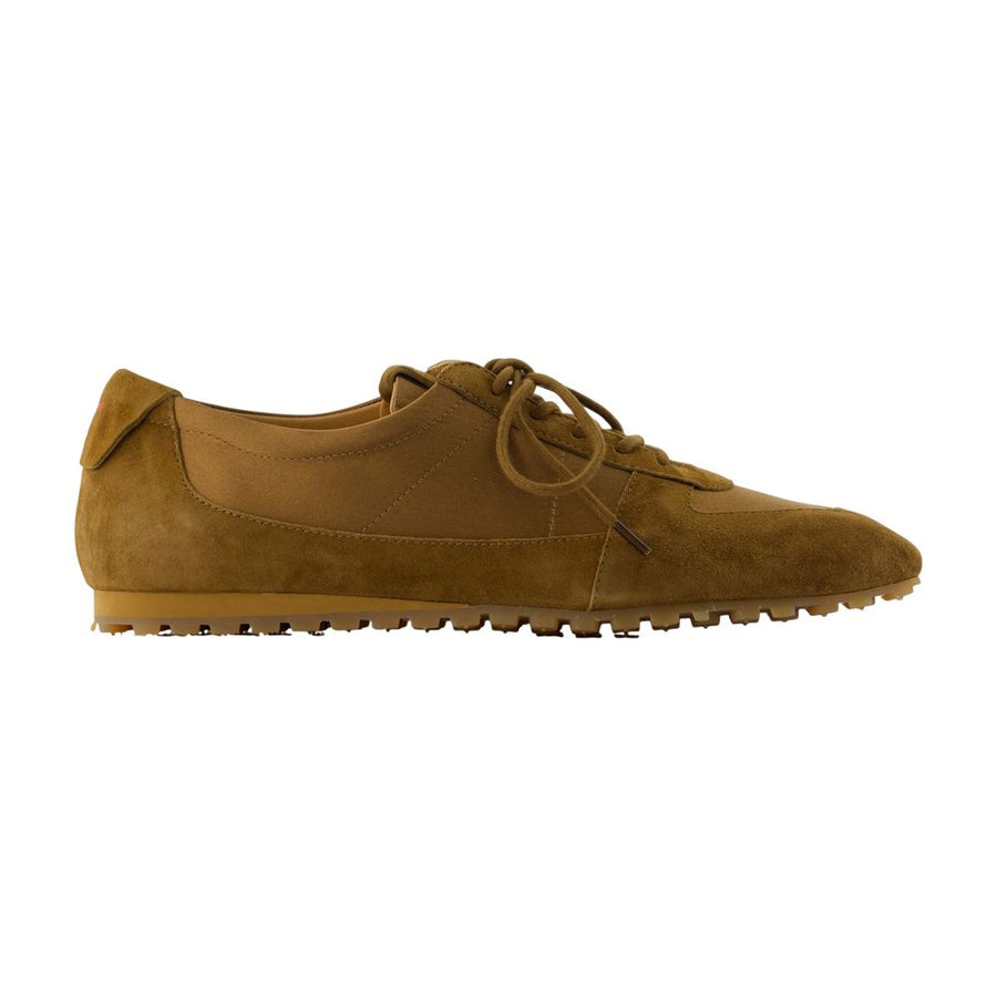 Aeyde Calfskin flat in brown
