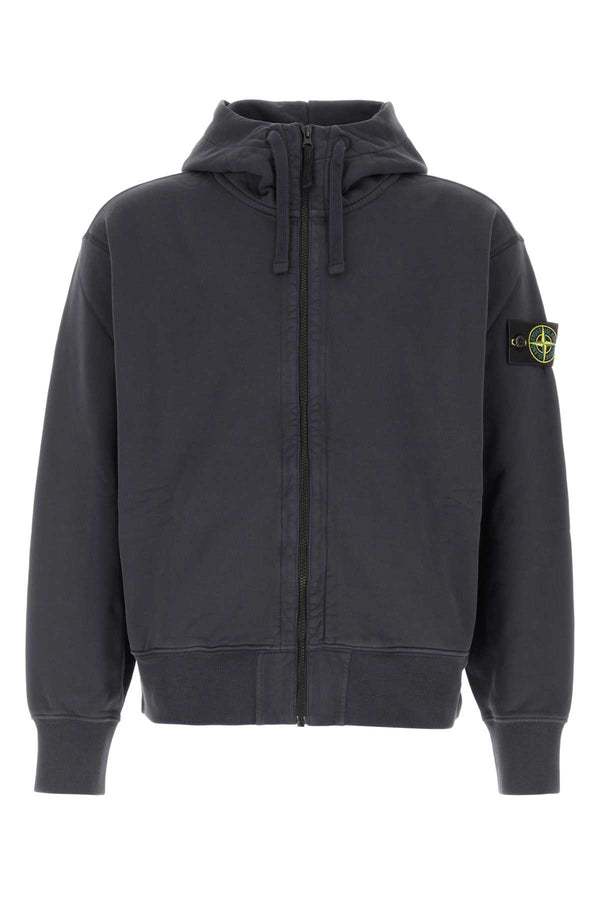 Nay Blue Cotton Sweatshirt Exterior: Felpe