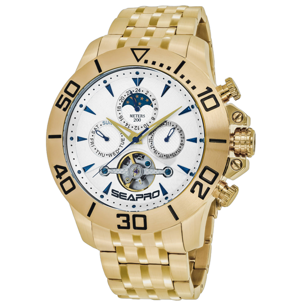 Seapro Stainless steel case watch in gold