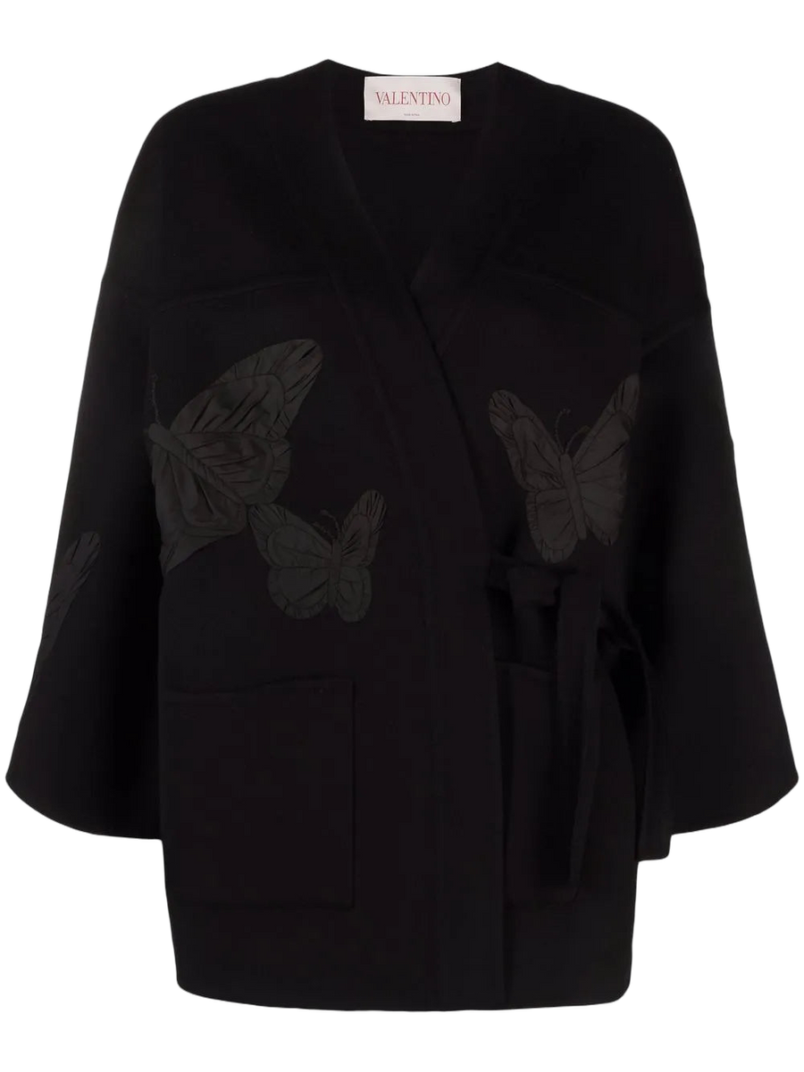 Valentino Virgin wool-cashmere blend jacket in black