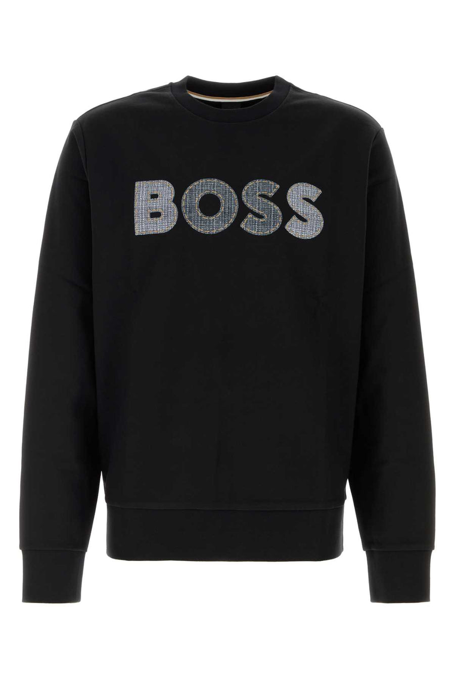 Black Cotton Sweatshirt Exterior: Maglieria