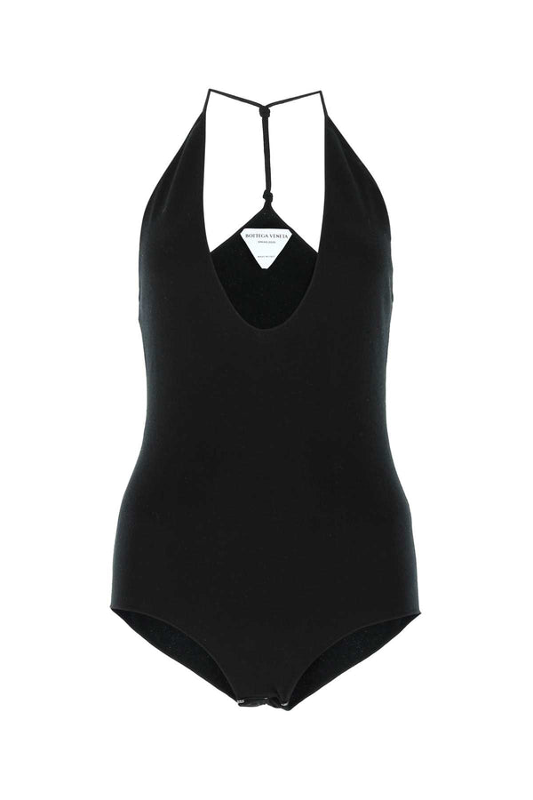 Bottega Veneta 77% Cashmere bodysuit in black