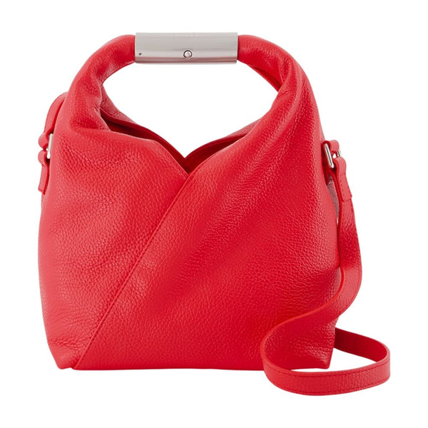 MM6 Maison Margiela calfskin shoulder bag in red