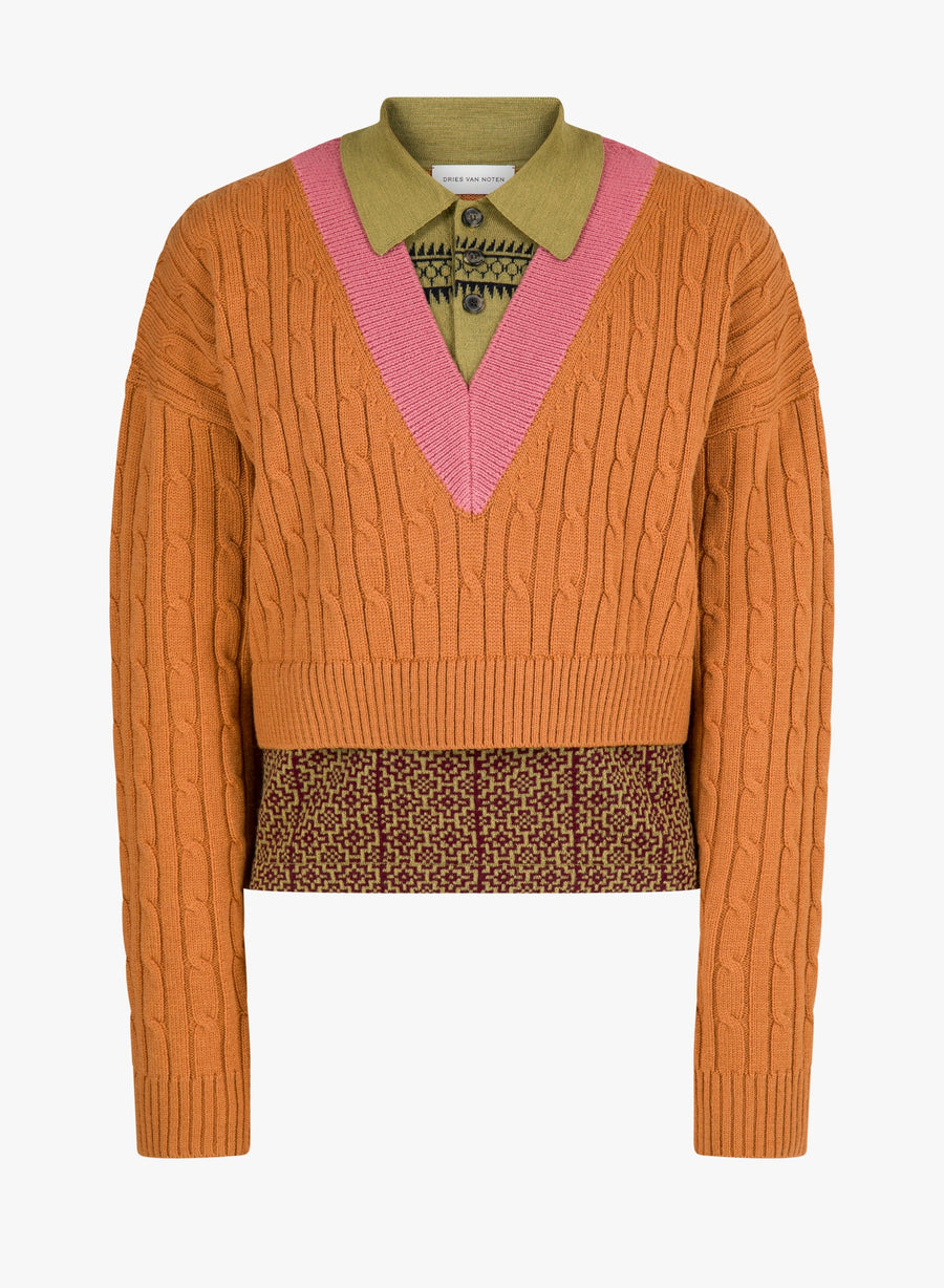 Dries Van Noten sweater in orange