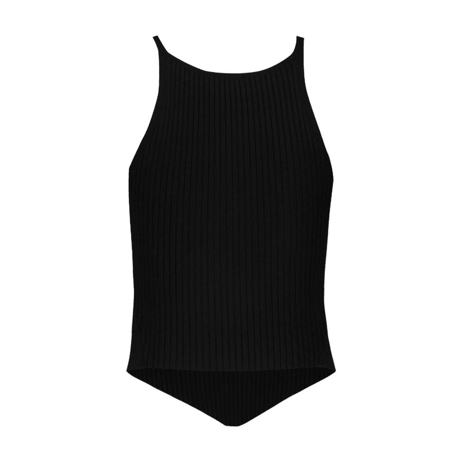 Courreges Cotton tank top in black