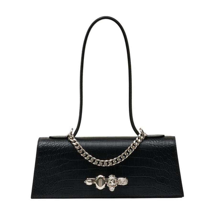 Alexander McQueen calfskin shoulder bag in black