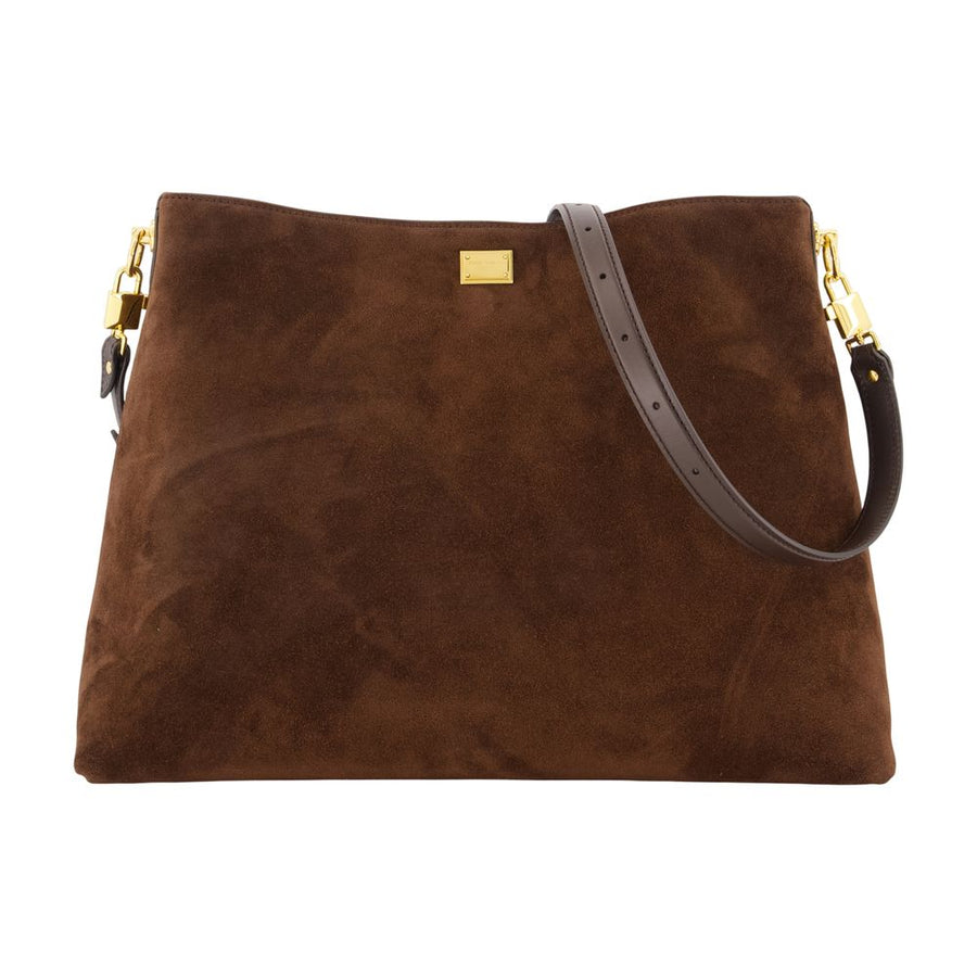 Vittoria Shoulder Bag - Dolce&gabbana; Leather Brown Calfskin / Crossbodies