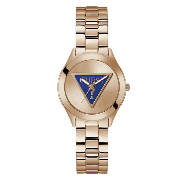 Guess Stainless steel case and bracelet watch in rose gold