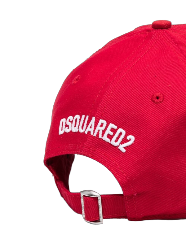 Dsquared2 BCM051005C00001M818 100% Cotton baseball cap in red