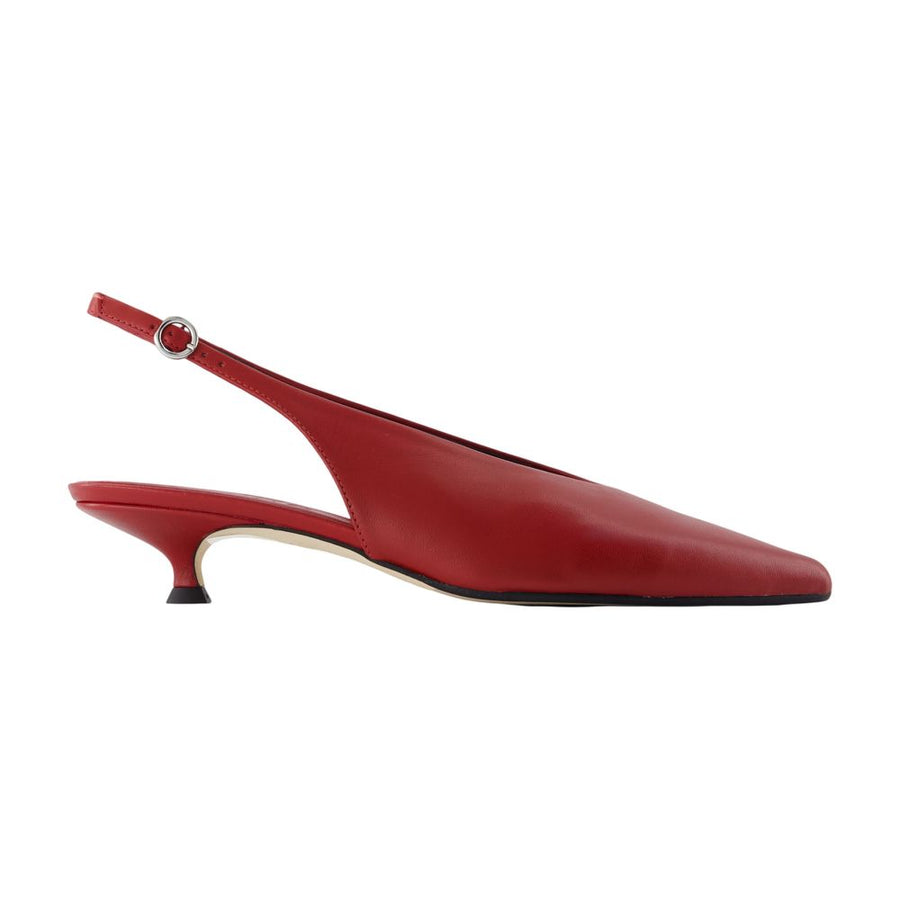 Aeyde Calfskin heel in red
