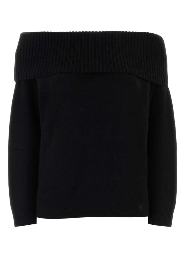 Black Stretch Cashmere Sibyl Sweater Exterior: Elastane Maglie