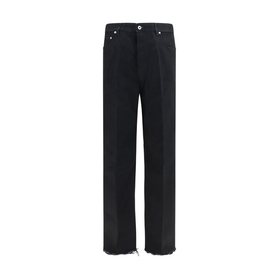 Black Cotton Flared Jeans Clothing