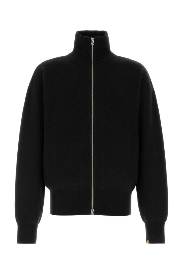 Black Cashmere Nâ°319 Cardigan Raven Exterior: Maglieria