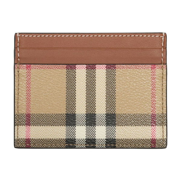 Burberry Synthetic and Leather card case in beige