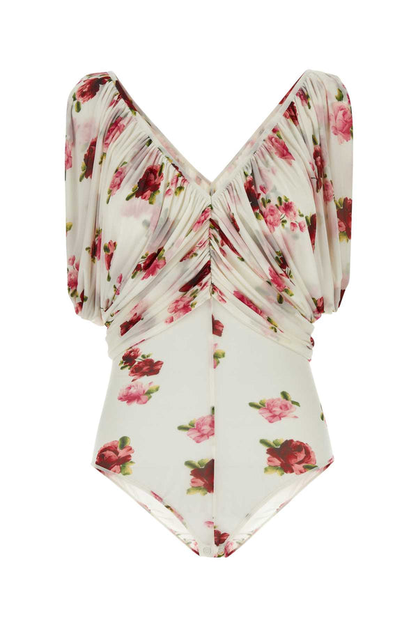 Magda Butrym Bodysuit 92% Cupro 8% Elastane bodysuit in cream
