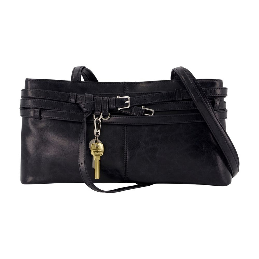 Osoi Cowhide shoulder bag in black