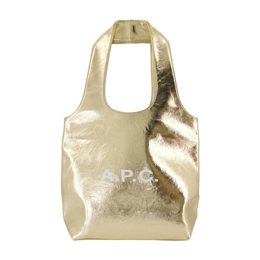 A.P.C. Synthetic leather tote bag in gold