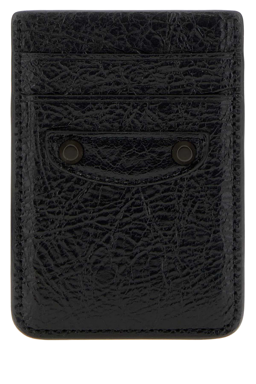 Black Leather Le City Card Holder Portafogli