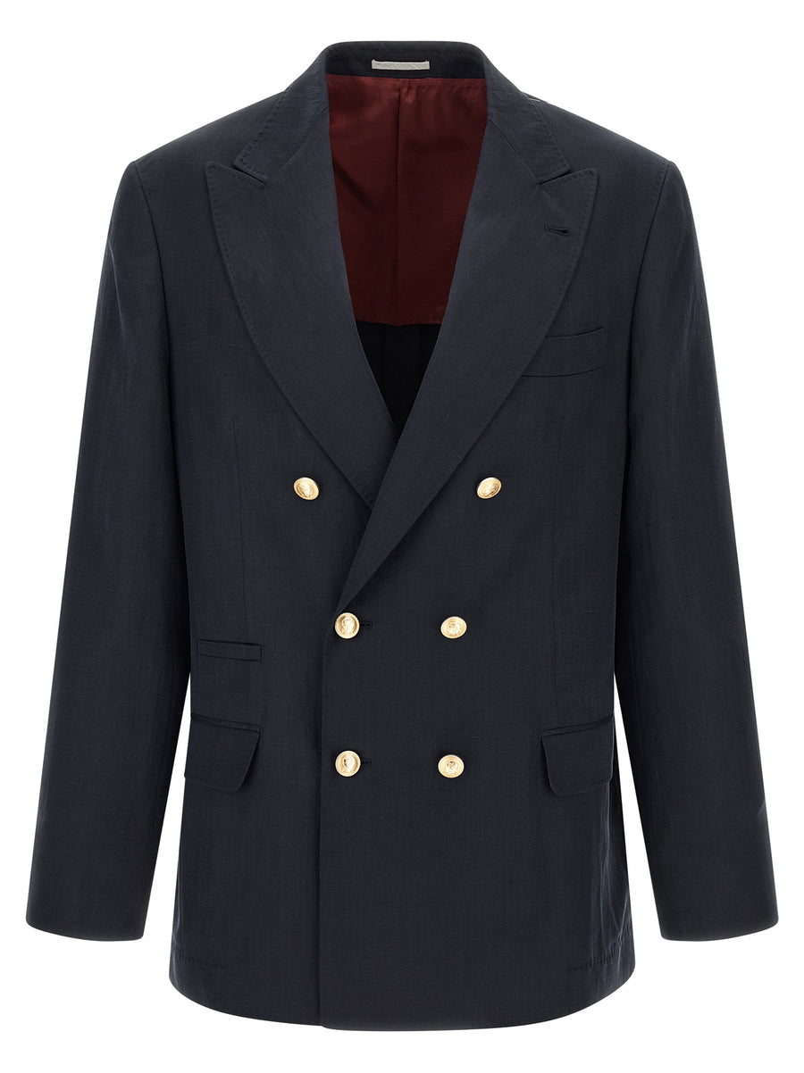 Brunello Cucinelli 62% Silk blazer in blue