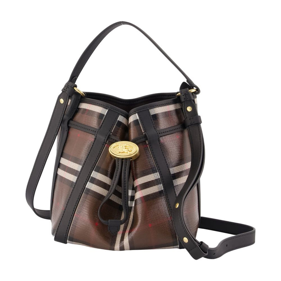 Ll Mini Drawstring Ysa Shoulder Bag - Burberry Cotton Brown / Shoulder-hobo-bags
