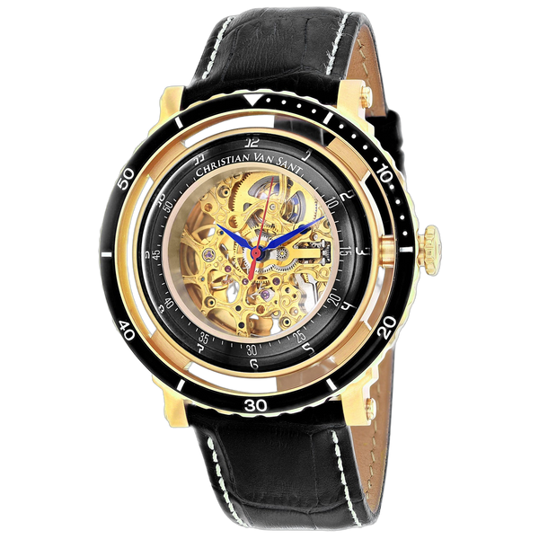Christian Van Sant Stainless steel case watch in gold