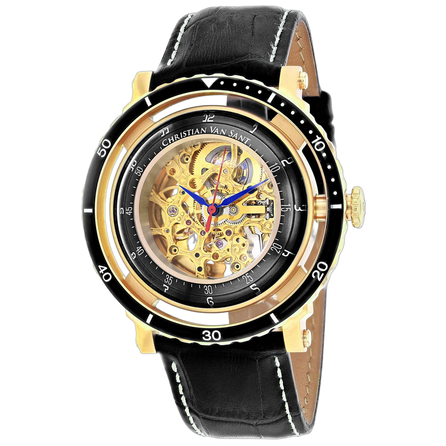 Christian Van Sant Stainless steel case watch in gold