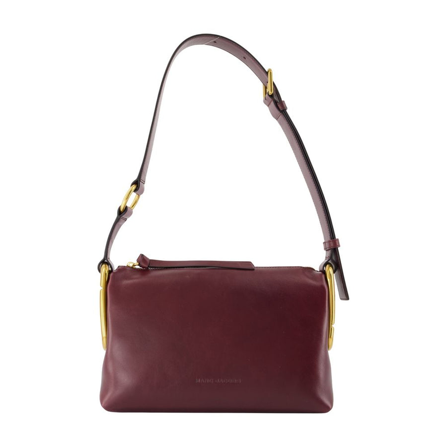 The Juliette Messenger Shoulder Bag - Marc Jacobs Leather Bordeaux Burgundy Cowhide / Crossbodies