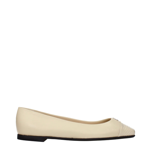 Jimmy Choo Leather ballet flats in beige