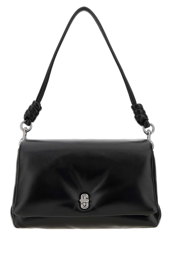 Marc Jacobs Dual Exterior: 100% Leather shoulder bag in black