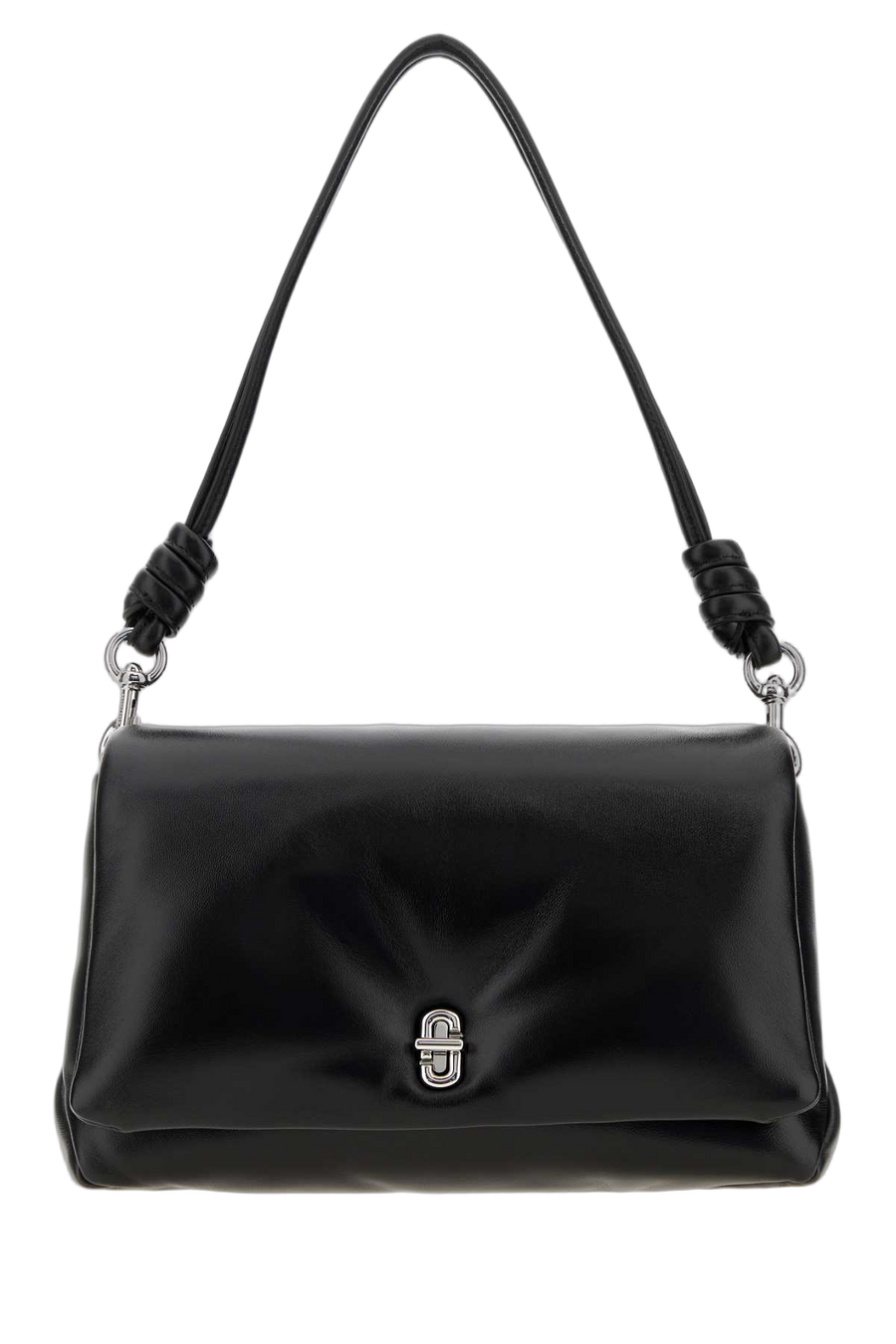 Marc Jacobs Dual Exterior: 100% Leather shoulder bag in black