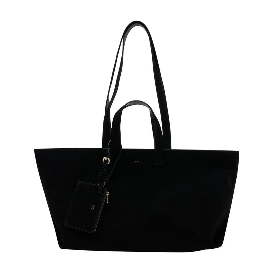 A.P.C. Calfskin tote bag in black