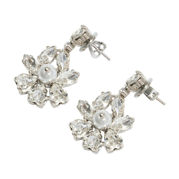 Simone Rocha Crystal earrings in silver