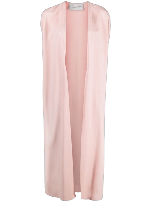 Valentino Silk-blend vest in pink