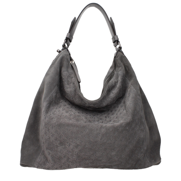 Jimmy Choo Suede shoulder bag in gray