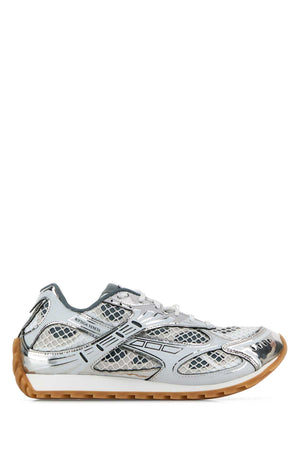 Bottega Veneta Exterior: 100% Fabric 100% Rubber; Interior: 100% Fabric; Sole: Rubber sneaker in silver
