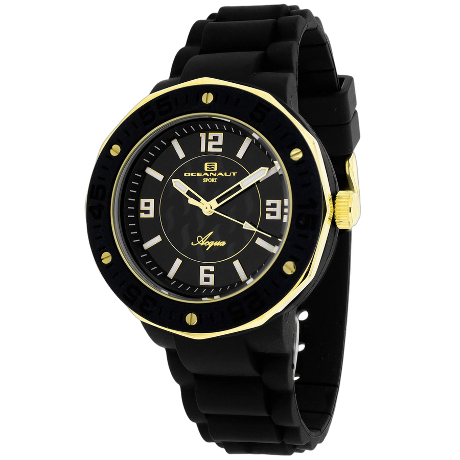 Oceanaut Rubber case watch in black