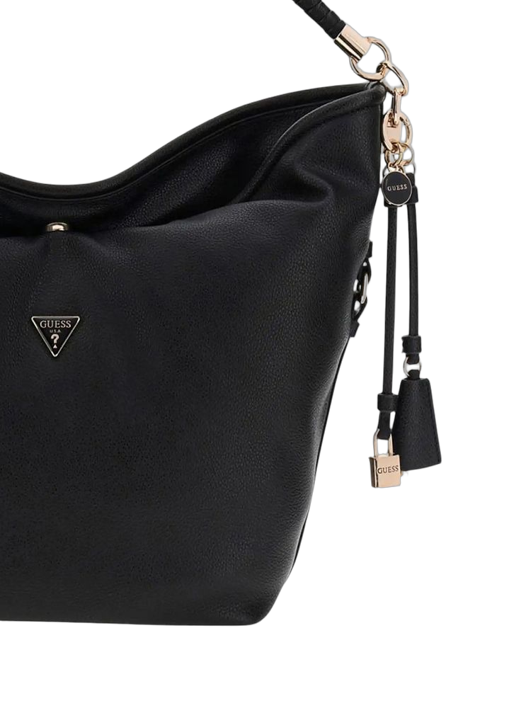 Guess 100% Polyurethane hobo bag in black