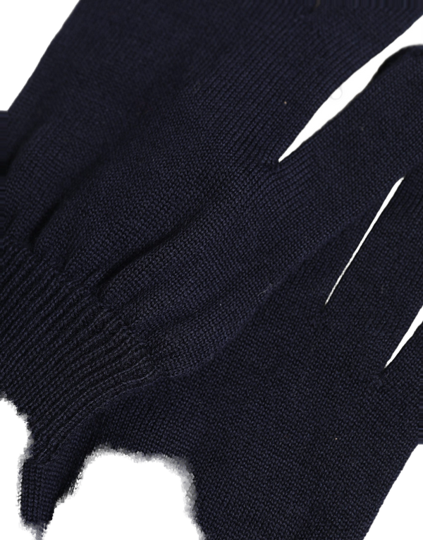 Dolce & Gabbana 100% Cashmere gloves in navy