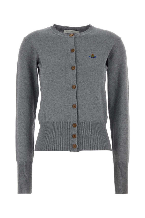 Vivienne Westwood Cardigan 85% Cotton cardigan in gray