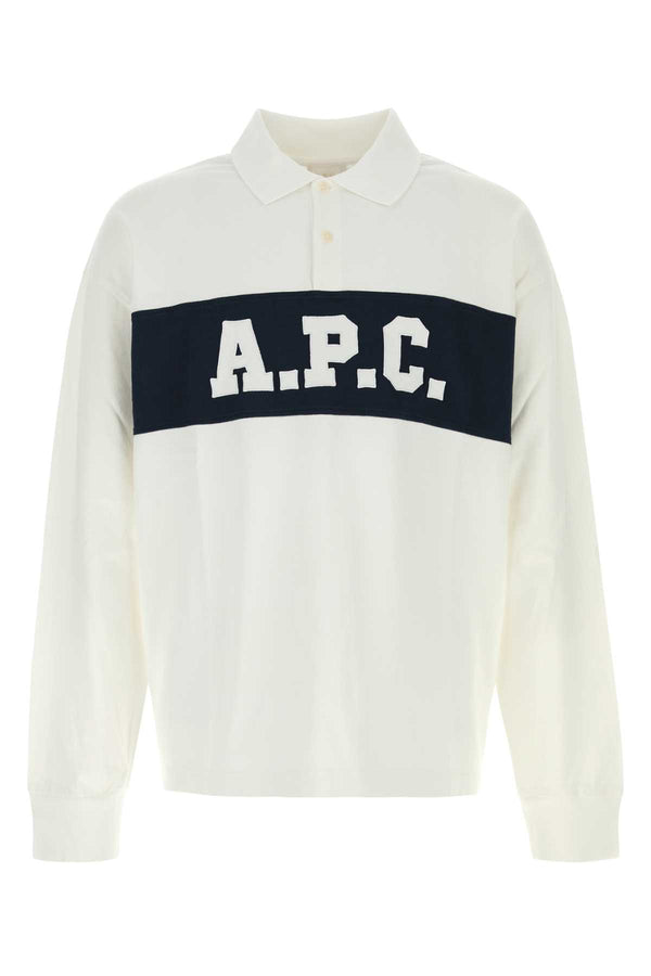 A.P.C. Alexis Exterior: 100% Cotton polo shirt in white