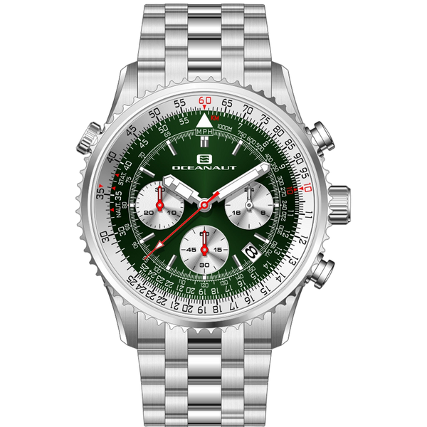 Oceanaut Stainless steel case watch in green