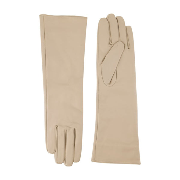 SamsøE SamsøE Leather gloves in beige