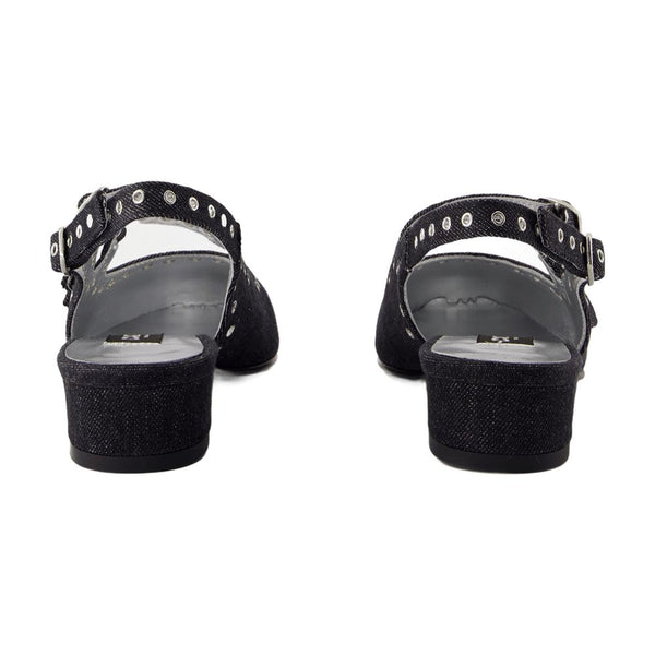 Carel cotton flat in black