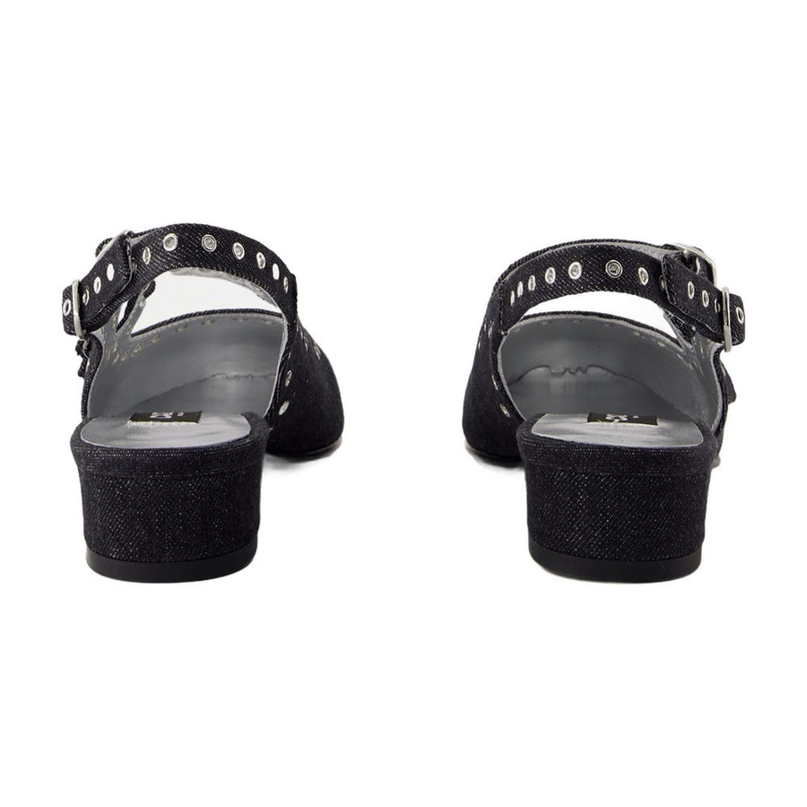 Carel cotton flat in black