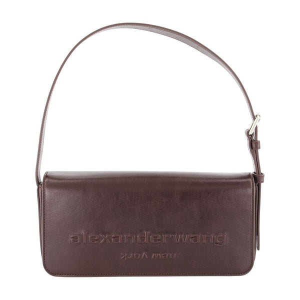 Punch Flap Shoulder Bag - Alexander Wang Leather Brown Cowhide / Shoulder-hobo-bags