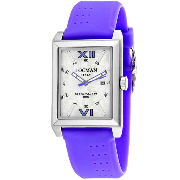 Locman Stainless steel case watch in purple