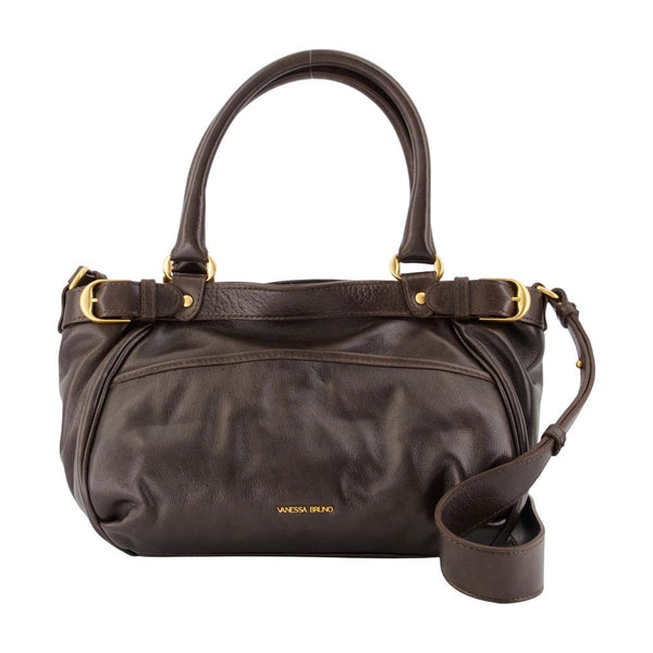 Lune 24h Bag - Vanessa Bruno Leather Brown Cowhide / Handbags-purses