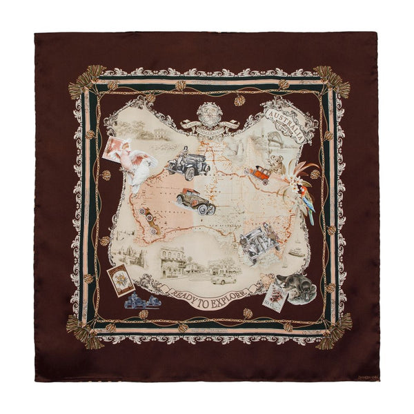 Printed Square 70 Scarf - Zimmermann Silk Multicolor Accessories /