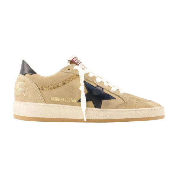 Ball Star Sneakers - Golden Goose Deluxe Brand Leather Beige Calfskin Shoes /